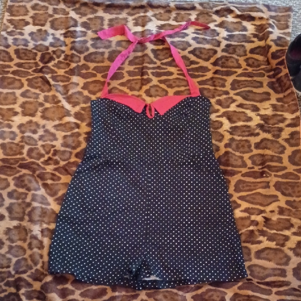 Sourpuss Polkadot Romper XL